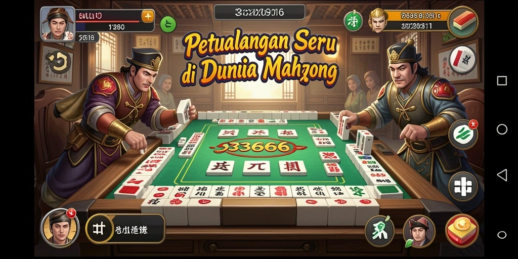 Tampilan gameplay seru dari 333666 yang penuh tantangan Mahjong.