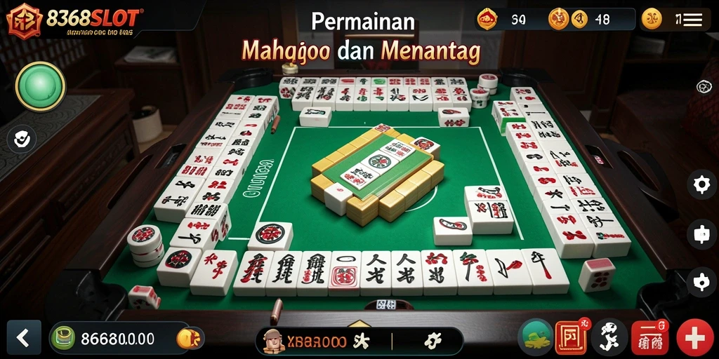 Screenshot gameplay 8368SLOT menampilkan keseruan permainan Mahjong.