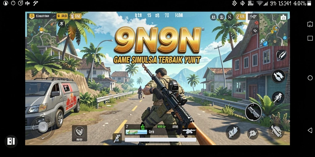 Gambar menampilkan gameplay seru dan grafis memukau dari 9N9N.