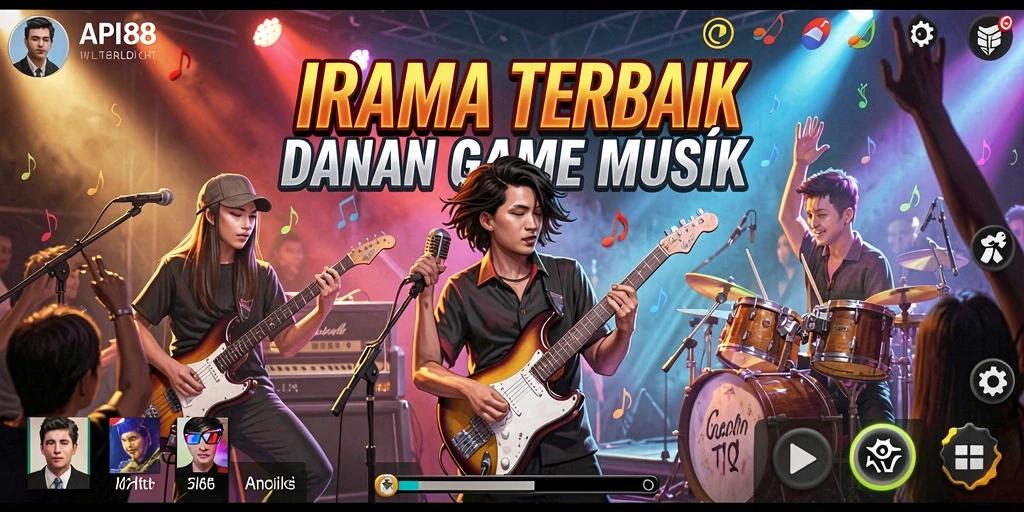Screenshot gameplay API88 menampilkan pemain menikmati pengalaman musik.