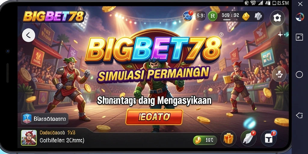 Screenshot utama BIGBET78 menampilkan gameplay interaktif dan menarik.