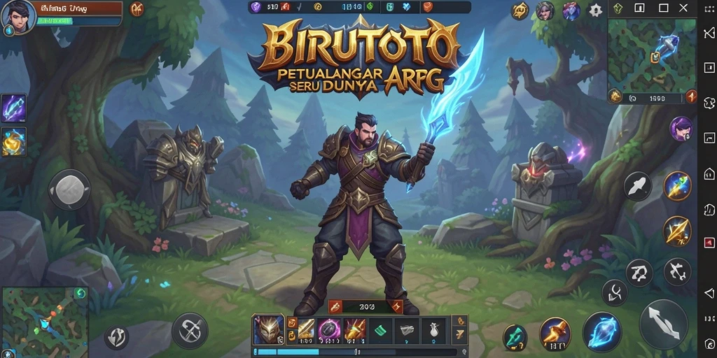 Tampilan gameplay menakjubkan dalam BIRUTOTO yang penuh aksi.