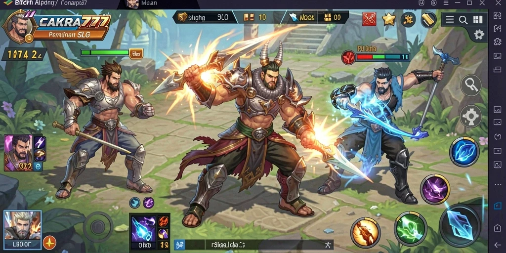 Tampilan gameplay SLG yang mendebarkan dan strategis di CAKRA777.