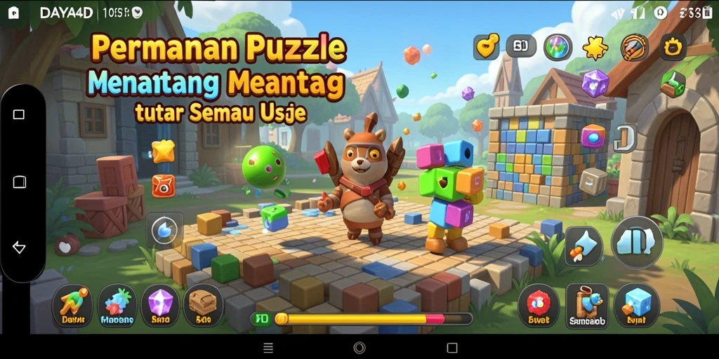 Gameplay seru DAYA4D dengan berbagai level Puzzle menantang.