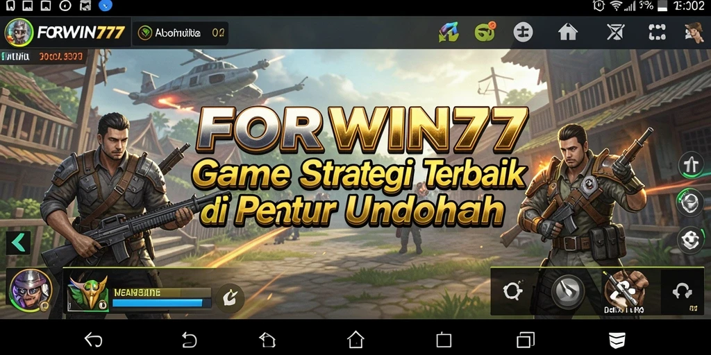 Tangkapan layar FORWIN77 menunjukkan aksi pertempuran yang intens di gameplay SLG.