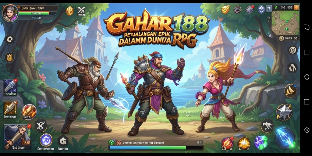 Screenshot dari gameplay RPG GAHAR188 yang menegangkan dan dinamis.