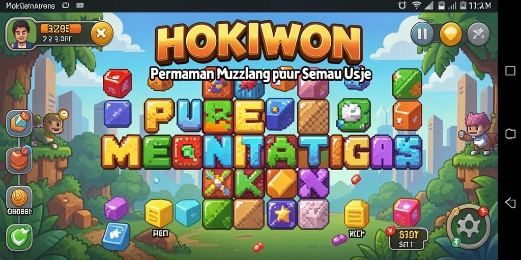 Tampilan gameplay HOKIWON yang menantang dan menarik.