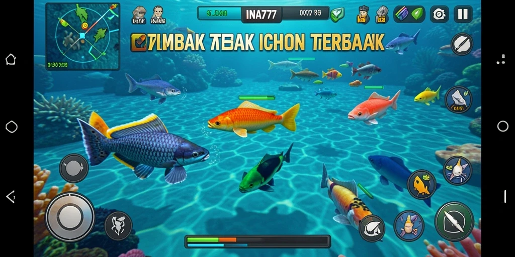 Tampilan menarik dari permainan Tembak Ikan yang seru.