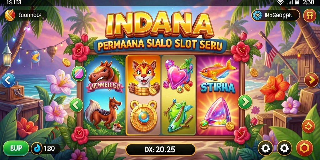 Tampilan gameplay Slot INDAAA yang menarik dan seru.