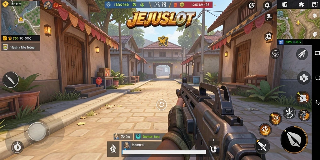 Screenshot menunjukkan aksi intens dalam permainan TPS JEJUSLOT.