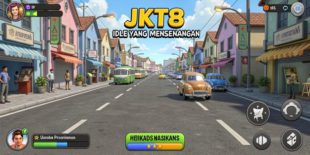 Tampilan gameplay JKT8 yang menarik dan menghibur.