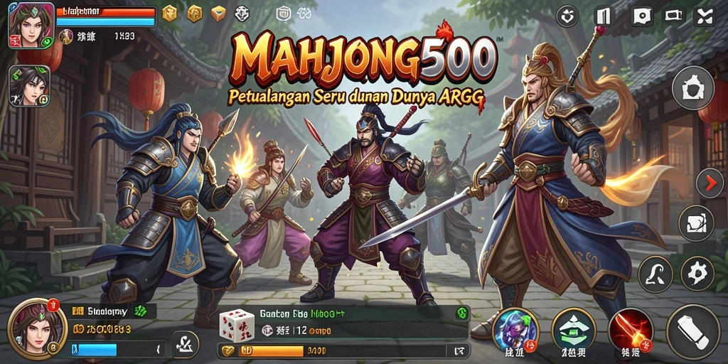 Tampilan gameplay ARPG yang menakjubkan dalam MAHJONG500.