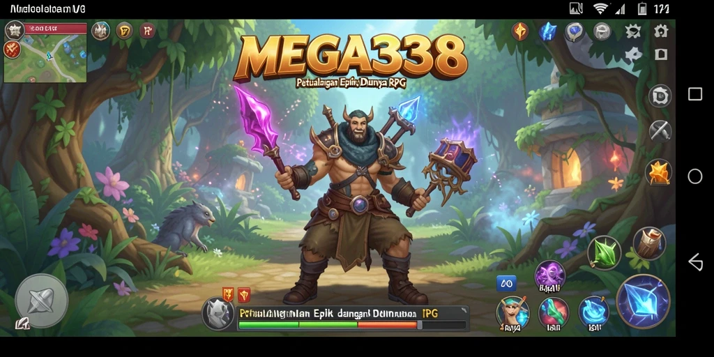 Screenshot gameplay MEGA338 menampilkan aksi pertarungan yang seru.