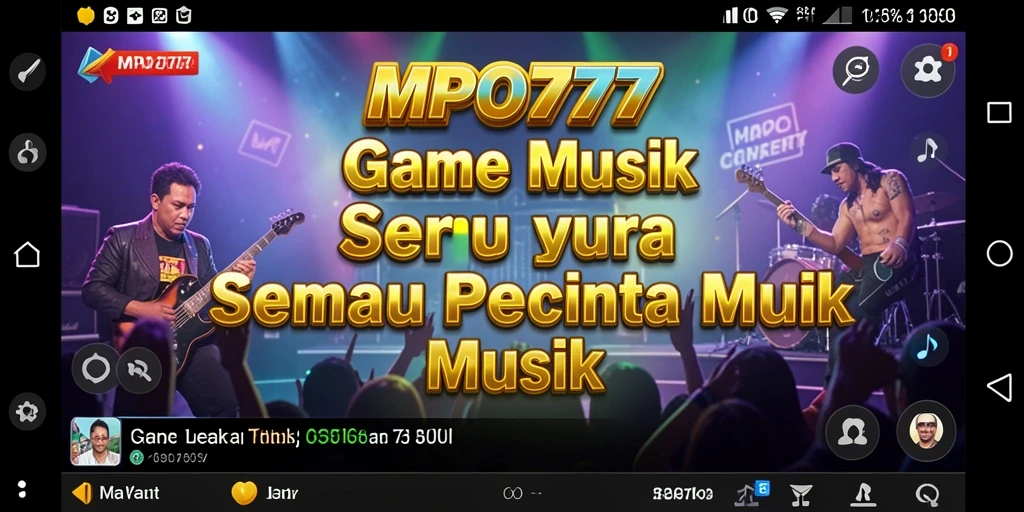 Tampilan gameplay MPO777 yang seru dan interaktif dalam bermain musik.