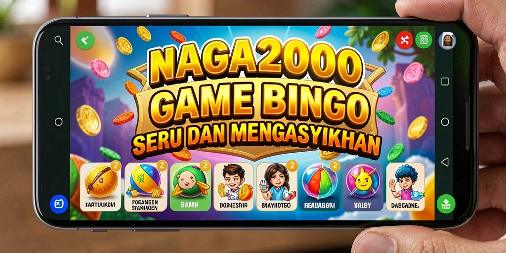 Tampilan gameplay seru di NAGA2000 dengan interaksi bingo.