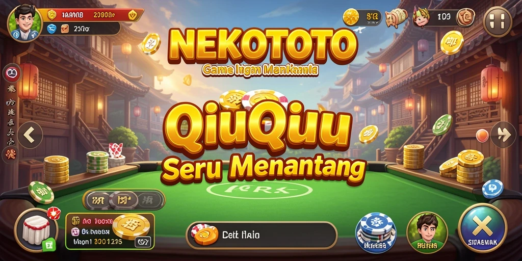 Tampilan menarik gameplay NEKOTOTO QiuQiu yang seru.
