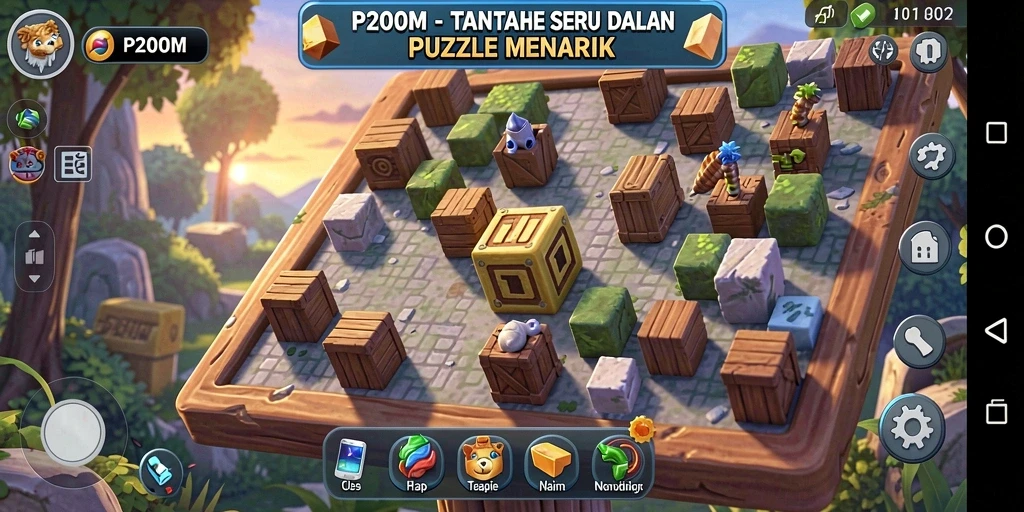 Tampilan gameplay P200M yang menantang dan menarik.