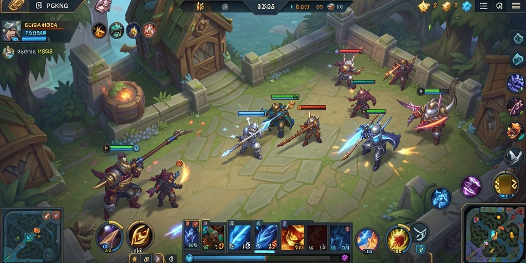 Screenshot gameplay PGKING menampilkan aksi seru dan karakter yang memukau.
