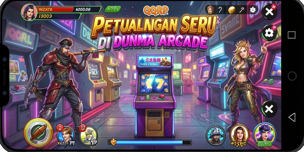 Gameplay QQRP yang menarik dan penuh tantangan di dunia arcade.