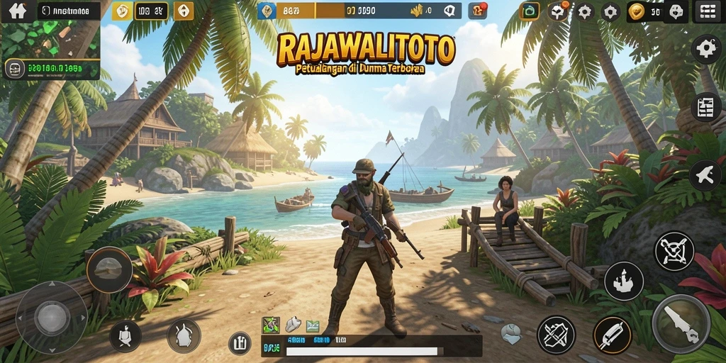 Tampilan gameplay seru di dunia terbuka RAJAWALITOTO