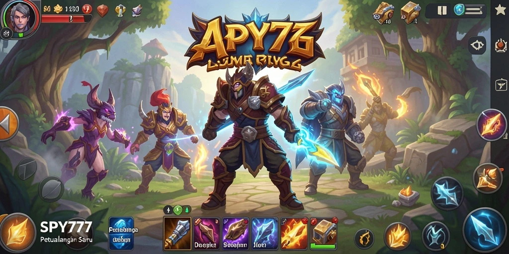 Tampilan gameplay seru dalam SPY77 dengan aksi ARPG yang mendebarkan.