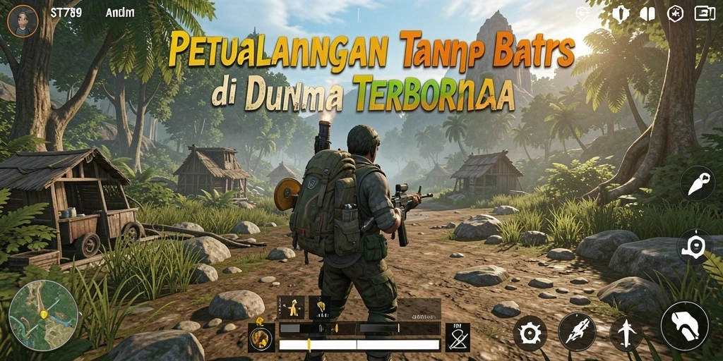 Tampilan gameplay yang mendalam dalam dunia terbuka ST789.