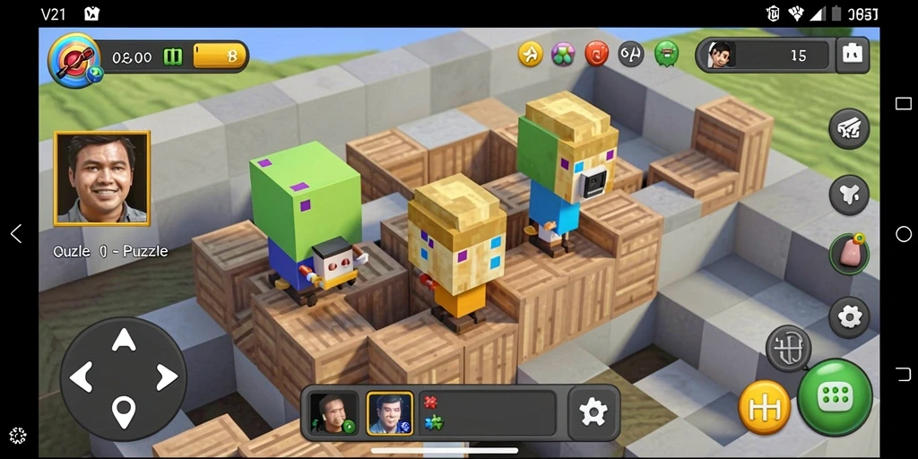 Tampak asyiknya gameplay Puzzle V21 dengan tampilan menarik.